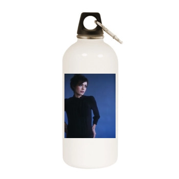 Shannyn Sossamon White Water Bottle With Carabiner