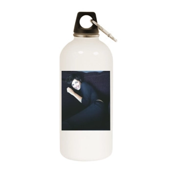 Shannyn Sossamon White Water Bottle With Carabiner