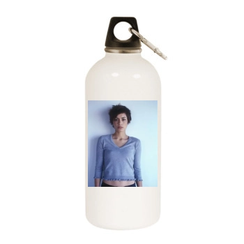 Shannyn Sossamon White Water Bottle With Carabiner