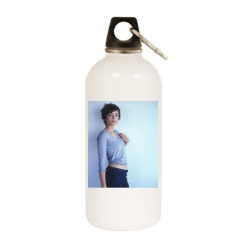 Shannyn Sossamon White Water Bottle With Carabiner