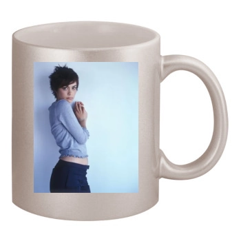 Shannyn Sossamon 11oz Metallic Silver Mug