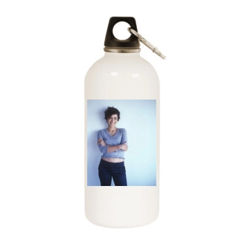 Shannyn Sossamon White Water Bottle With Carabiner