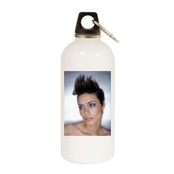 Shannyn Sossamon White Water Bottle With Carabiner