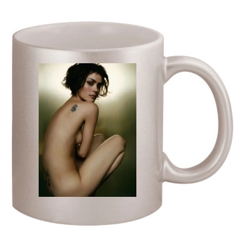 Shannyn Sossamon 11oz Metallic Silver Mug