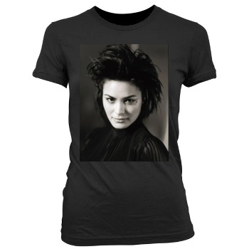 Shannyn Sossamon Women's Junior Cut Crewneck T-Shirt