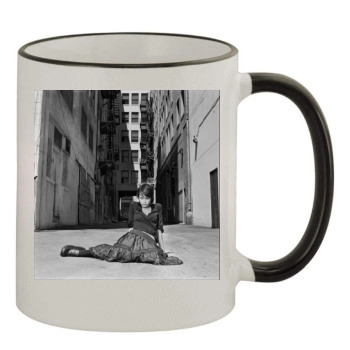 Shannyn Sossamon 11oz Colored Rim & Handle Mug