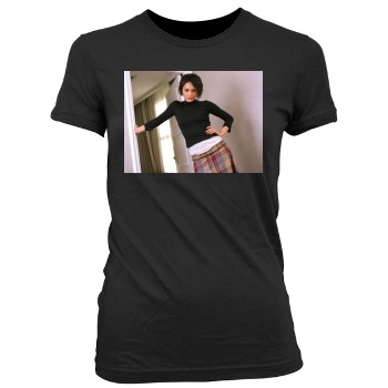 Shannyn Sossamon Women's Junior Cut Crewneck T-Shirt