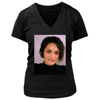 Shannyn Sossamon Women's Deep V-Neck TShirt