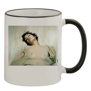 Shannyn Sossamon 11oz Colored Rim & Handle Mug