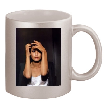 Shannyn Sossamon 11oz Metallic Silver Mug