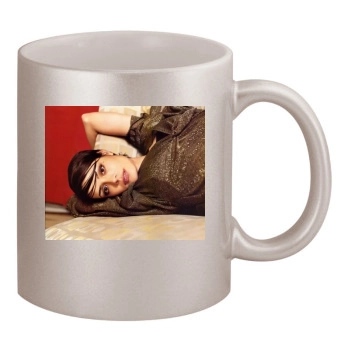 Shannyn Sossamon 11oz Metallic Silver Mug