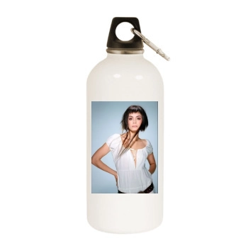 Shannyn Sossamon White Water Bottle With Carabiner