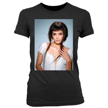 Shannyn Sossamon Women's Junior Cut Crewneck T-Shirt