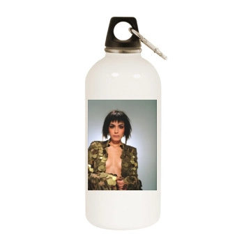 Shannyn Sossamon White Water Bottle With Carabiner