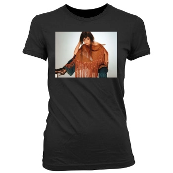 Shannyn Sossamon Women's Junior Cut Crewneck T-Shirt