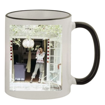 Shannyn Sossamon 11oz Colored Rim & Handle Mug