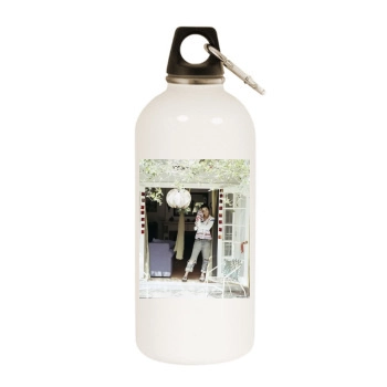 Shannyn Sossamon White Water Bottle With Carabiner