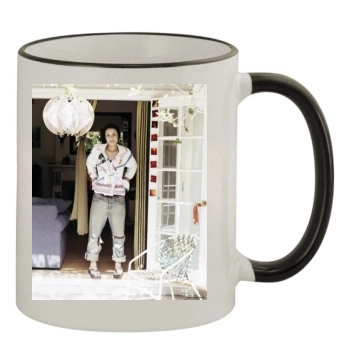 Shannyn Sossamon 11oz Colored Rim & Handle Mug