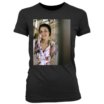 Shannyn Sossamon Women's Junior Cut Crewneck T-Shirt