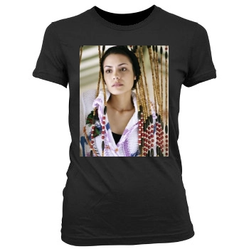 Shannyn Sossamon Women's Junior Cut Crewneck T-Shirt