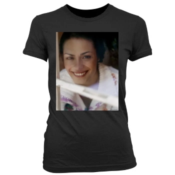 Shannyn Sossamon Women's Junior Cut Crewneck T-Shirt