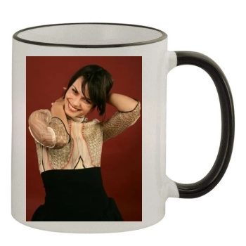 Shannyn Sossamon 11oz Colored Rim & Handle Mug