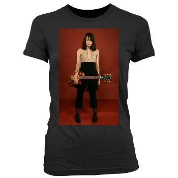 Shannyn Sossamon Women's Junior Cut Crewneck T-Shirt