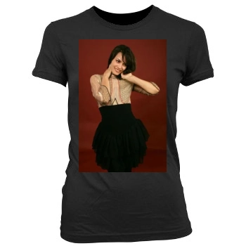 Shannyn Sossamon Women's Junior Cut Crewneck T-Shirt