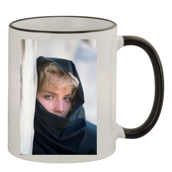 Sharon Stone 11oz Colored Rim & Handle Mug