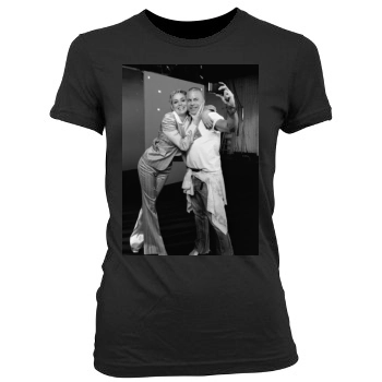 Sharon Stone Women's Junior Cut Crewneck T-Shirt