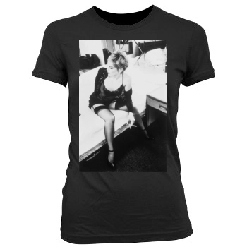 Sharon Stone Women's Junior Cut Crewneck T-Shirt