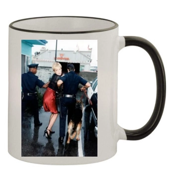 Sharon Stone 11oz Colored Rim & Handle Mug