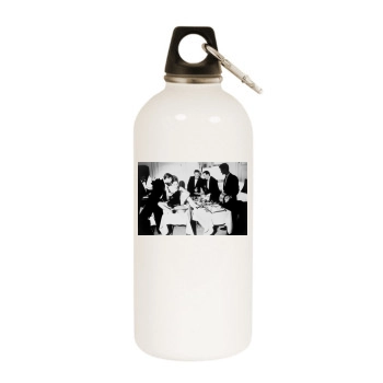 Sharon Stone White Water Bottle With Carabiner