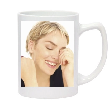 Sharon Stone 14oz White Statesman Mug