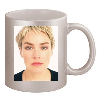 Sharon Stone 11oz Metallic Silver Mug