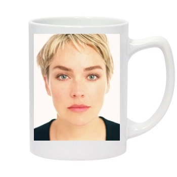 Sharon Stone 14oz White Statesman Mug