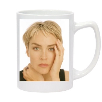 Sharon Stone 14oz White Statesman Mug