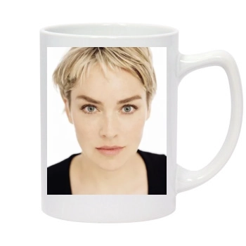 Sharon Stone 14oz White Statesman Mug