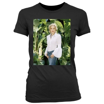 Sharon Stone Women's Junior Cut Crewneck T-Shirt