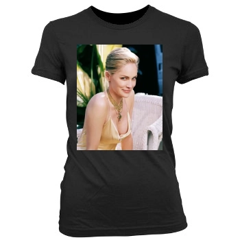 Sharon Stone Women's Junior Cut Crewneck T-Shirt