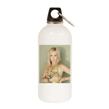 Sharon Stone White Water Bottle With Carabiner