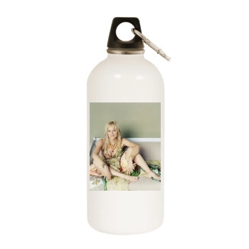 Sharon Stone White Water Bottle With Carabiner