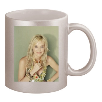 Sharon Stone 11oz Metallic Silver Mug