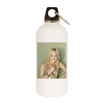 Sharon Stone White Water Bottle With Carabiner