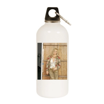 Sharon Stone White Water Bottle With Carabiner