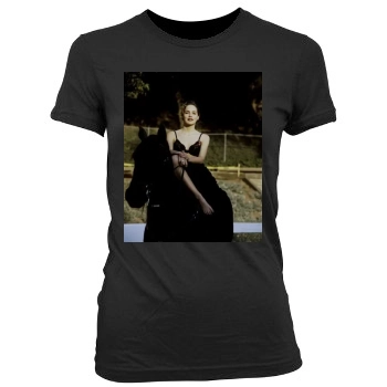 Sharon Stone Women's Junior Cut Crewneck T-Shirt