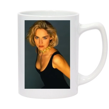 Sharon Stone 14oz White Statesman Mug