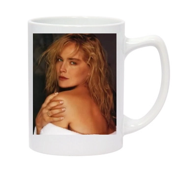 Sharon Stone 14oz White Statesman Mug