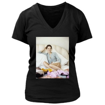 Sharon Stone Women's Deep V-Neck TShirt