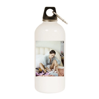 Sharon Stone White Water Bottle With Carabiner